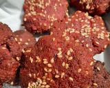 A picture of step 8 of Beetroot Falafel Sandwiches.