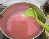 Foto langkah ke 3 dari resep Puding Susu Kedelai Merah Putih.