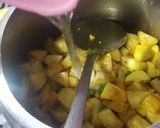 A picture of step 8 of Methi bunda.
