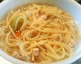 A picture of step 4 of Chicken Spaghetti and Vegetable soup 😀.