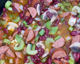 A picture of step 1 of Crock Pot Cajun Sausage & Beans.