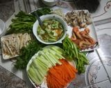 Hình bước làm 4 của món Phở cuốn