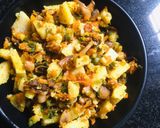 A picture of step 1 of Vegetable fried idly.