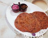 A picture of step 3 of Beetroot Dill Greens Parathas.