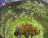 A picture of step 5 of South Indian style Nariyal Dhania Patta Chutney.