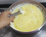 A picture of step 5 of Mango kheer /Firni for fast or vrat.