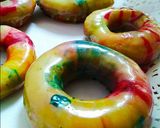 A picture of step 12 of Baked Egg less Banana Chocolate Dipped Marble Doughnuts.