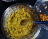 A picture of step 6 of Jeera aloo,masala chaas with masala paratha.