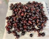 A picture of step 1 of Black Currant Mascarpone Cake with Cherry Sugar.