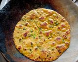 A picture of step 3 of Methi Thepla.