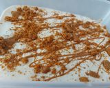 A picture of step 8 of Lotus Biscoff Ice cream.