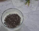 A picture of step 1 of MY Chai Pudding after Morning Exercise.