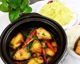 Hình bước làm 3 của món Cá Bớp Kho Tộ
