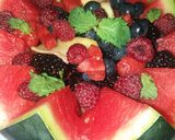 Pas rețetă Salată de fructe în coșulet din pepene verde🍉🍉😋 2 fotografie
