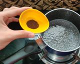 A picture of step 2 of Corona special tea kadha recipe.