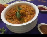 A picture of step 2 of Dhaba style paneer bhurji.