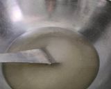 A picture of step 2 of Bombay karachi halwa.