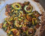 A picture of step 4 of Karela kathi mithi sabji.