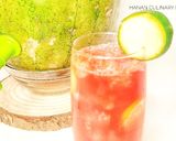 A picture of step 2 of Korean watermelon punch.