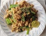 รูปขั้นตอนการทำที่ 3 ของ ผัดซีอิ๊ว​ ​เส้นไข่ขาว​ (คีโต)​