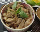 Hình bước làm 3 của món Thịt heo rang húng quế