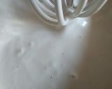A picture of step 1 of Sponge cake filled with chunky blue berry jam.