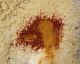 A picture of step 1 of Bread pakoda.