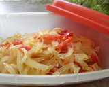 Foto del paso 2 de la receta: Cebolla y ají morrón al vapor
