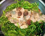Hình bước làm 4 của món Cá rô phi nấu nấm, cải xoong