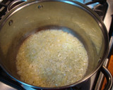 A picture of step 2 of Leek and clam corn chowder.