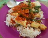 Foto langkah ke 5 dari resep Oseng kacang panjang tahu udang.