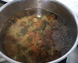 Une image de l'étape 1 de Salade de farfalles aux légumes, viandes grillées et olives.