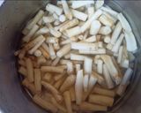 A picture of step 1 of Gujrat special Garmar pickle (Coleus Roots pickle).