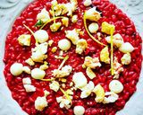 A picture of step 7 of Beet and Shrimp Risotto.