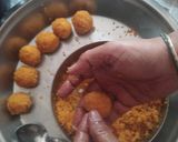 A picture of step 13 of No Sugar Motichoor Laddoo in Air fryer.