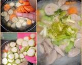 Foto langkah ke 2 dari resep Sop oyong bakso.