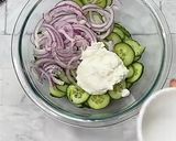 A picture of step 4 of Cucumber Salad.