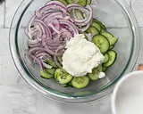 A picture of step 4 of Cucumber Salad.