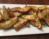 A picture of step 6 of Baked garlic parmesan potato wedges.