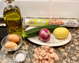 Foto del paso 1 de la receta: Pastel hojaldre “Calabacín y limón”’ Sin gluten (Gluten-free “Zucchini and lemon” puff pastry cake)