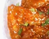 A picture of step 10 of Korean sticky chicken wings❤.