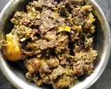 A picture of step 12 of Traditional Banana Blossom Curry.