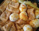 Foto langkah ke 3 dari resep Tahu Telur Bumbu Bali Leket.