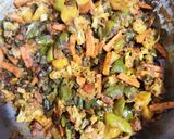 मिक्स वेज सब्ज़ी(mix veg sabzi recipe in hindi) रेसिपी चरण 10 फोटो