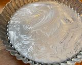 A picture of step 1 of Glazed strawberry custard tart 🍓.
