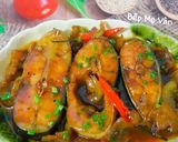 Hình bước làm 5 của món Cá hú kho nước dừa tươi