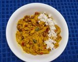 A picture of step 3 of Satvik Taro Stem / Kochu Saag Ghonto.