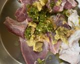 A picture of step 1 of Bihari Kabab.