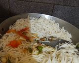 A picture of step 3 of Veg noodles.