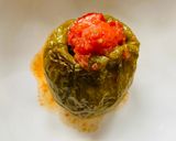 A picture of step 1 of Stuffed Pepper with mince 🫑.